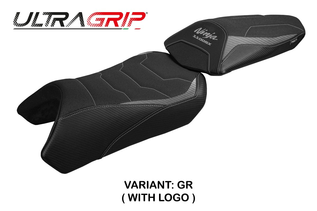 Tappezzeria Italia Kawasaki Ninja 1100 SX 2025 Seat Cover Ultragrip Grey Black