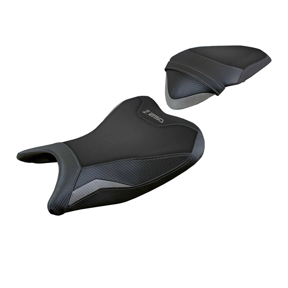 Kawasaki Z250 2019 2020 Seat Cover Tappezzeria Italia Comfort in Grey and Black