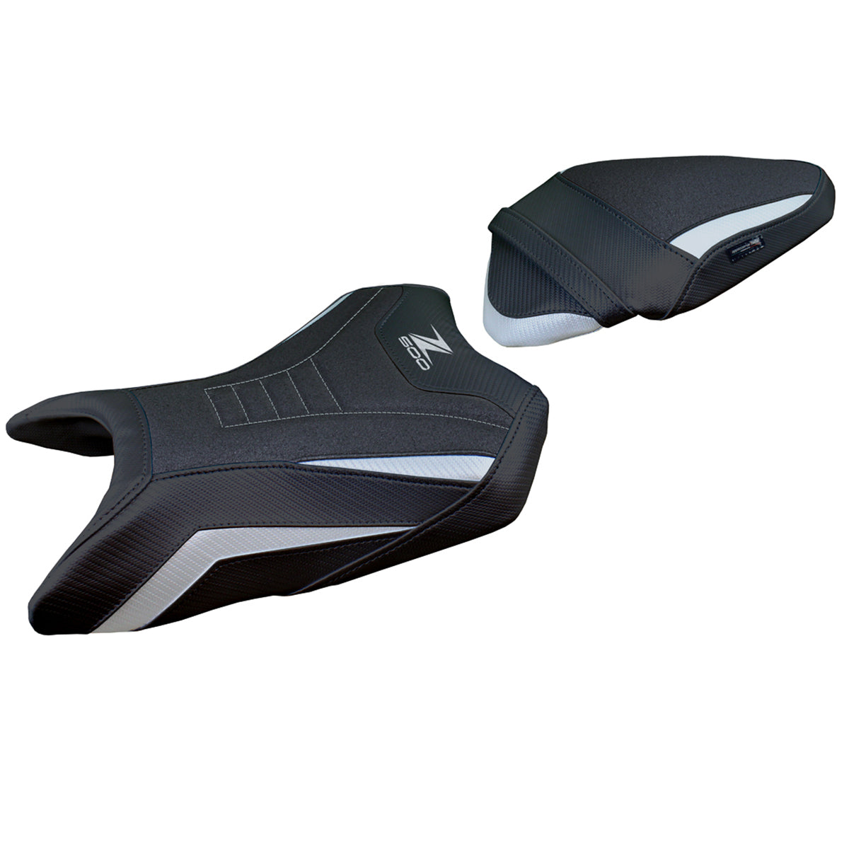 Tappezzeria Italia Kawasaki Z500 2024-2025 Seat Cover Ultragrip in Silver and Black