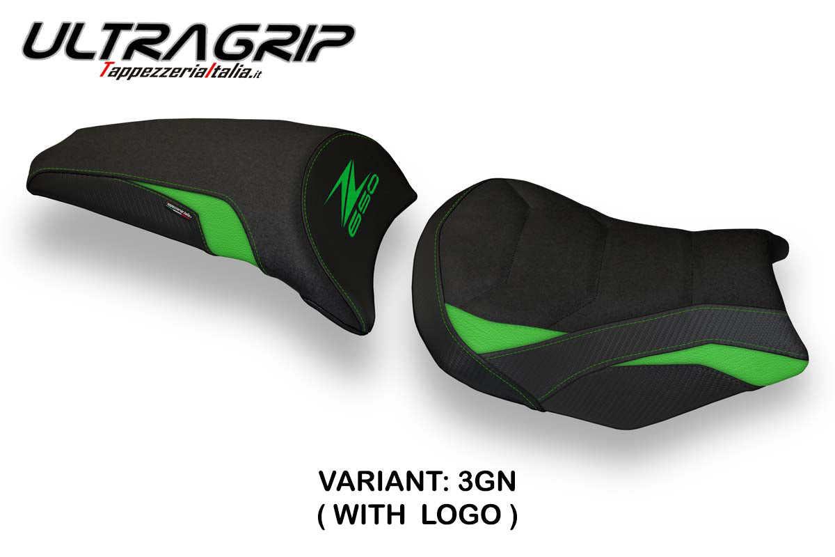 Tappezzeria Italia Kawasaki Z650 2017-2025 Seat Cover Ultragrip in Green