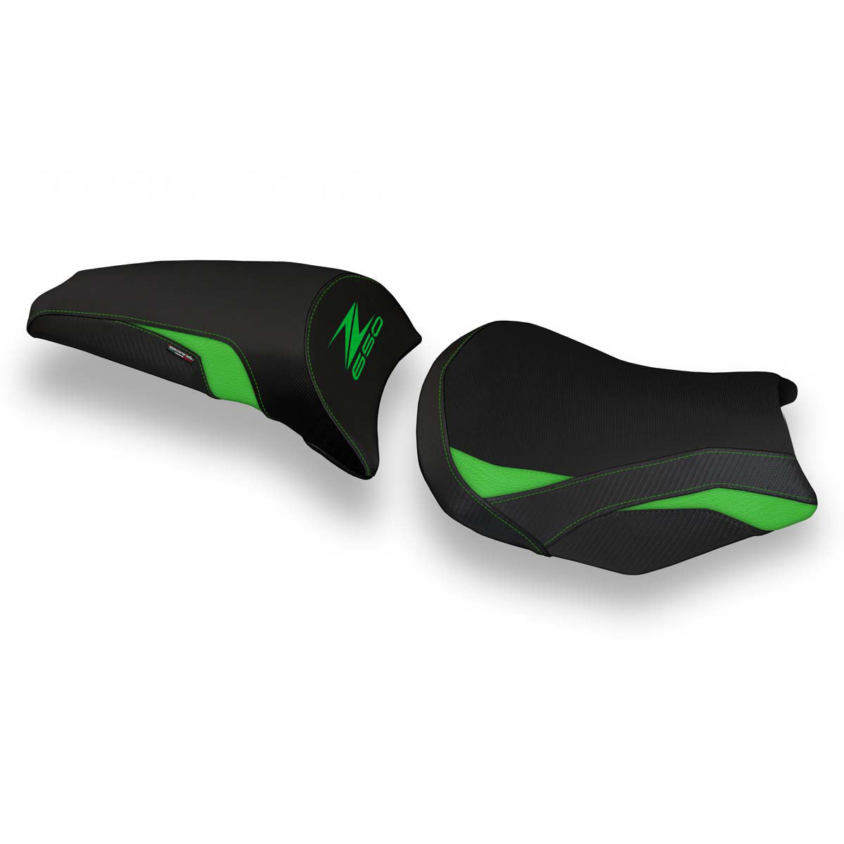 Tappezzeria Italia Kawasaki Z650 2017-2025 Seat Cover Comfort in Green and Black