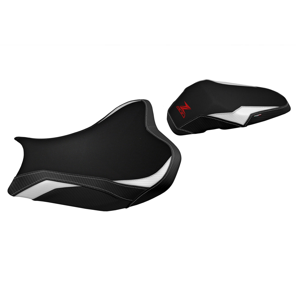 Tappezzeria Italia Kawasaki Z900 2017-2024 Seat Cover in White Red and Black