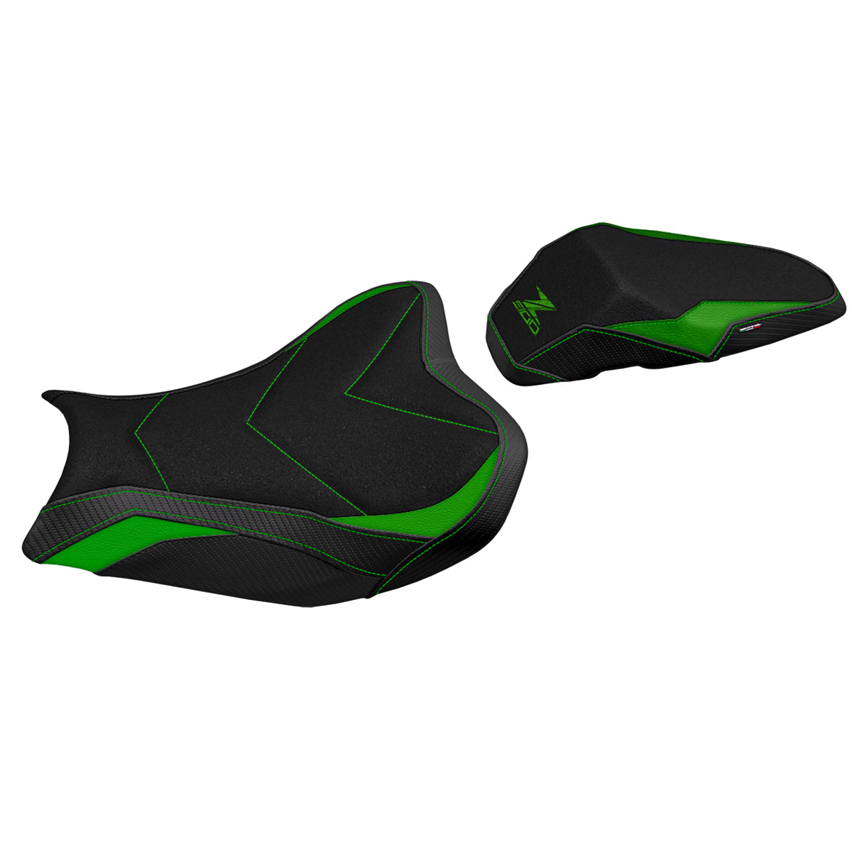 Tappezzeria Italia Kawasaki Z900 2017-2024 Seat Cover Ultragrip in Green and Black