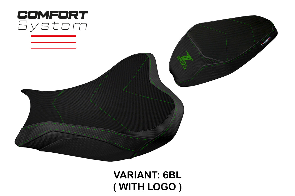 Tappezzeria Italia Kawasaki Z900 2017-2024 Seat Cover Comfort in Black