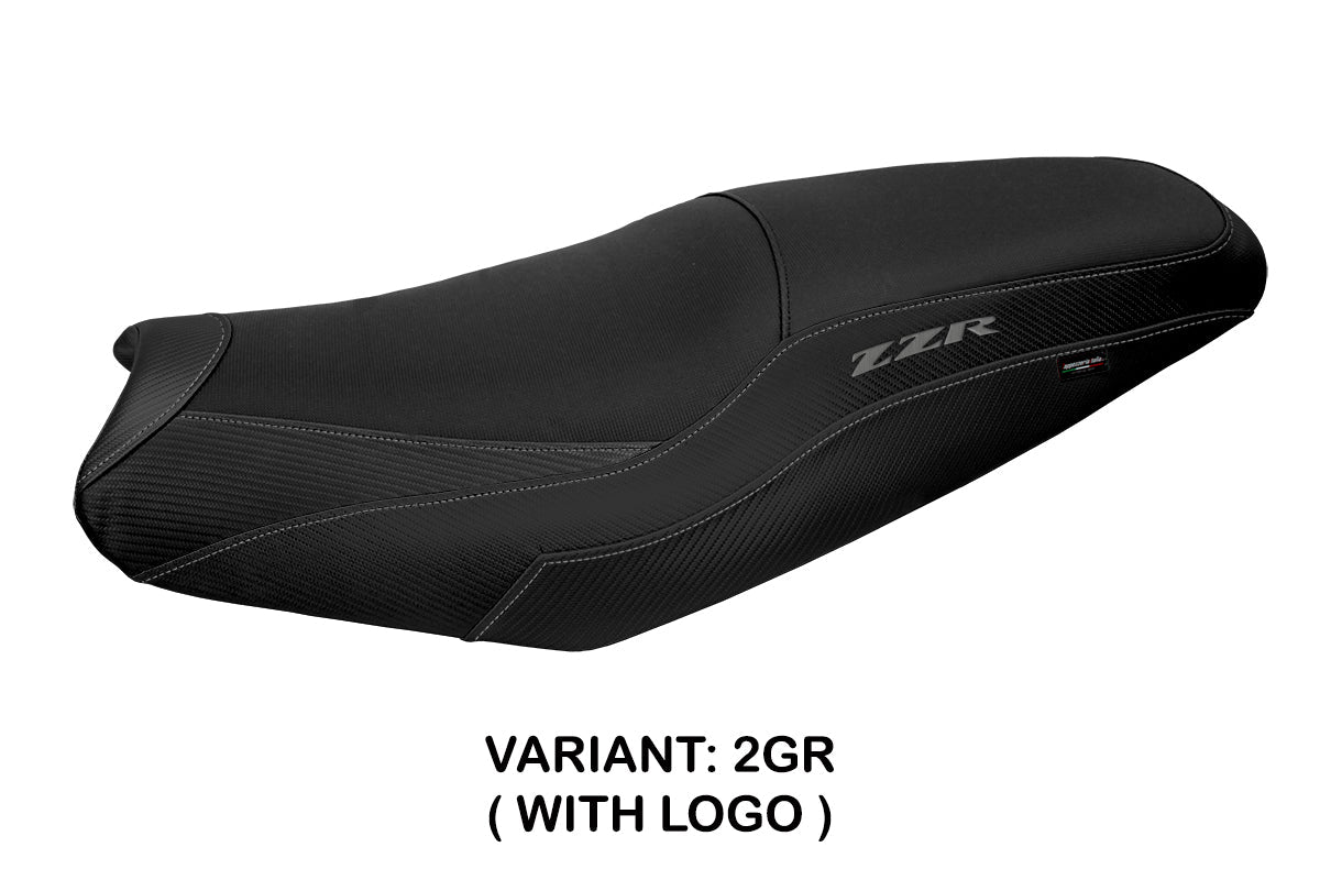 Tappezzeria Italia Kawasaki ZX14R ZZR 1400 2006-2023 Seat Cover Grey Black
