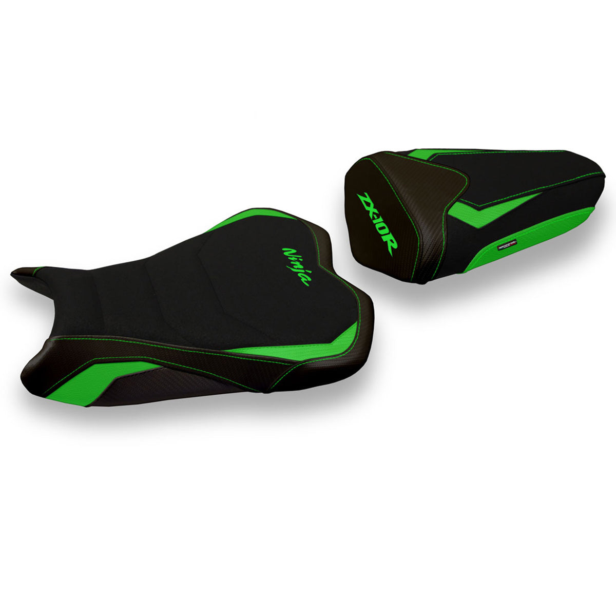 Tappezzeria Italia Kawasaki Ninja ZX10R 2008-2010 Seat Cover Ultragrip in Green and Black