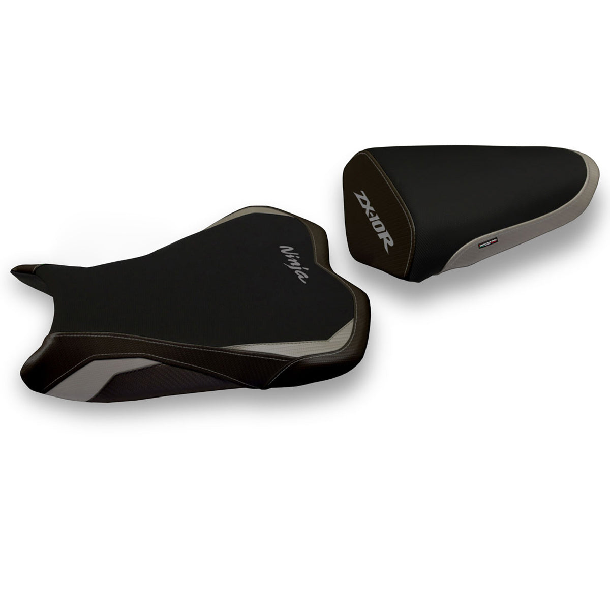 Tappezzeria Italia Kawasaki Ninja ZX10R 2008-2010 Seat Cover in Grey and Black