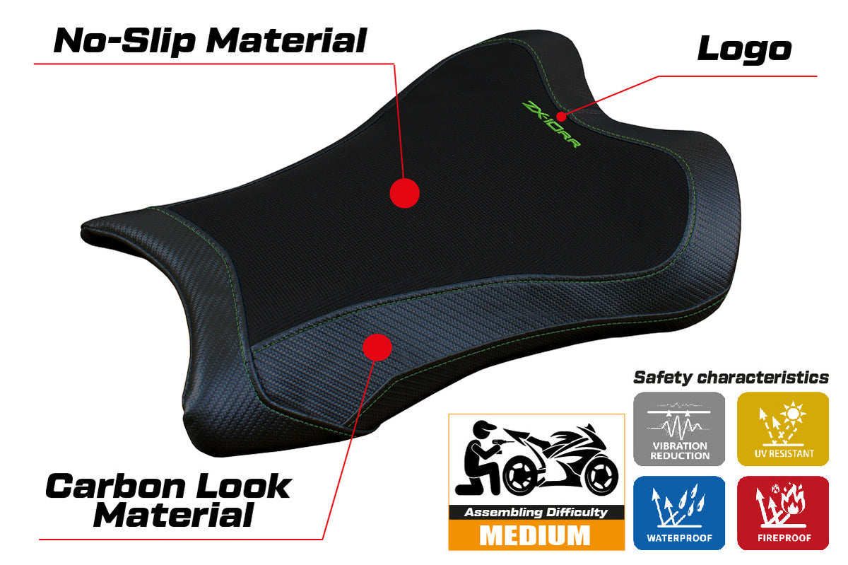 Tappezzeria Italia Kawasaki Ninja ZX10RR 2021-2025 Seat Cover in Black