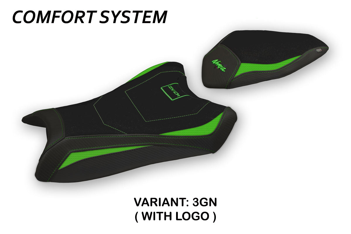 Tappezzeria Italia Kawasaki Ninja ZX10R 2016-2020 Seat Cover Comfort in Green