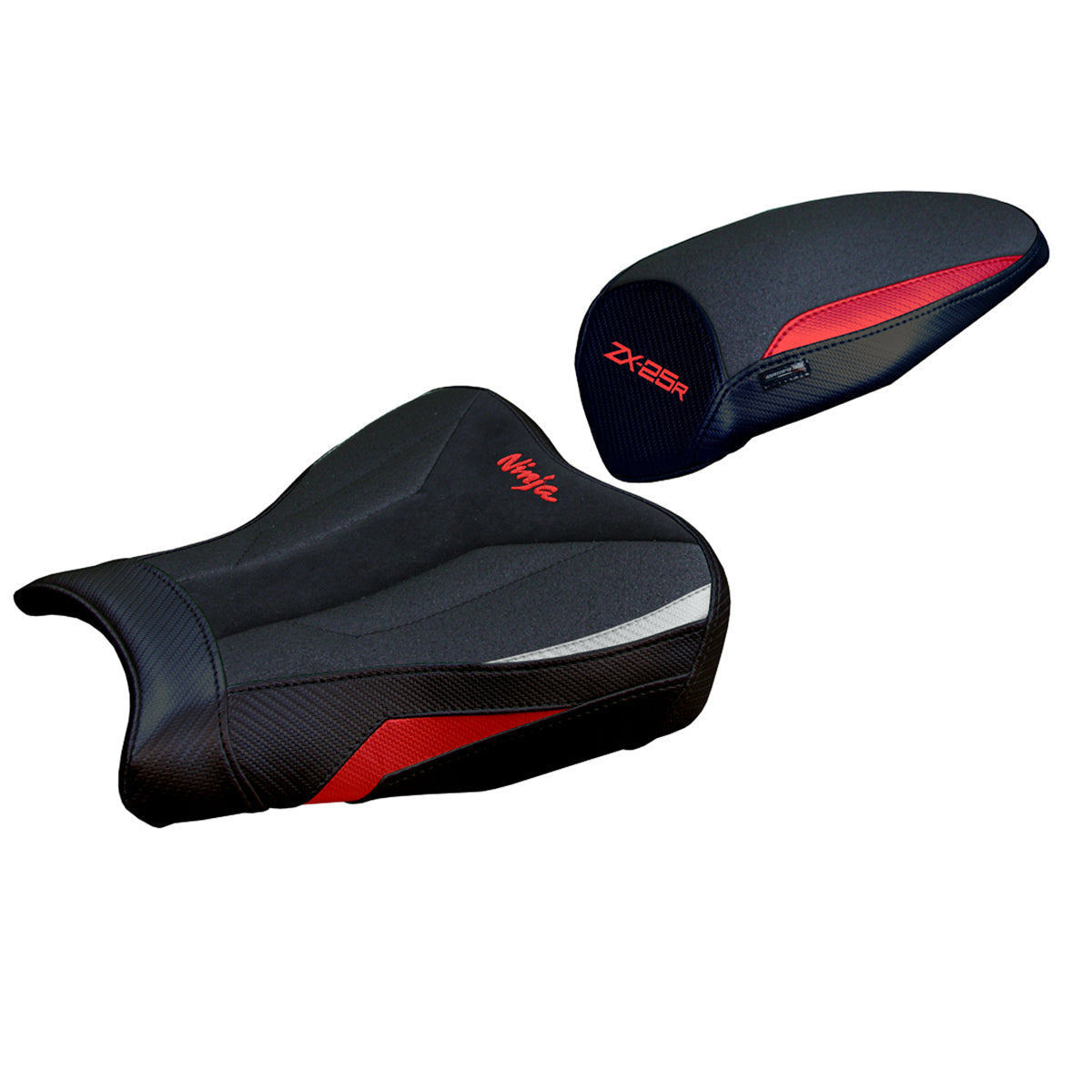 Tappezzeria Italia Kawasaki ZX25R 2020-2025 Seat Cover Ultragrip in Red and Silver