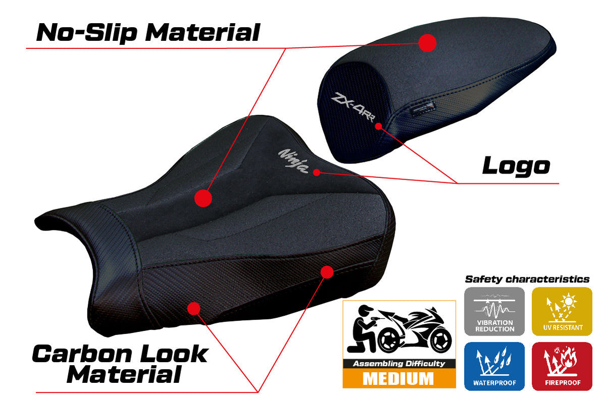 Tappezzeria Italia Kawasaki ZX4RR 2023-2025 Seat Cover Ultragrip in Black