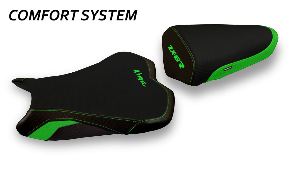Tappezzeria Italia Kawasaki Ninja ZX6R 2013-2018 Seat Cover Comfort in Green