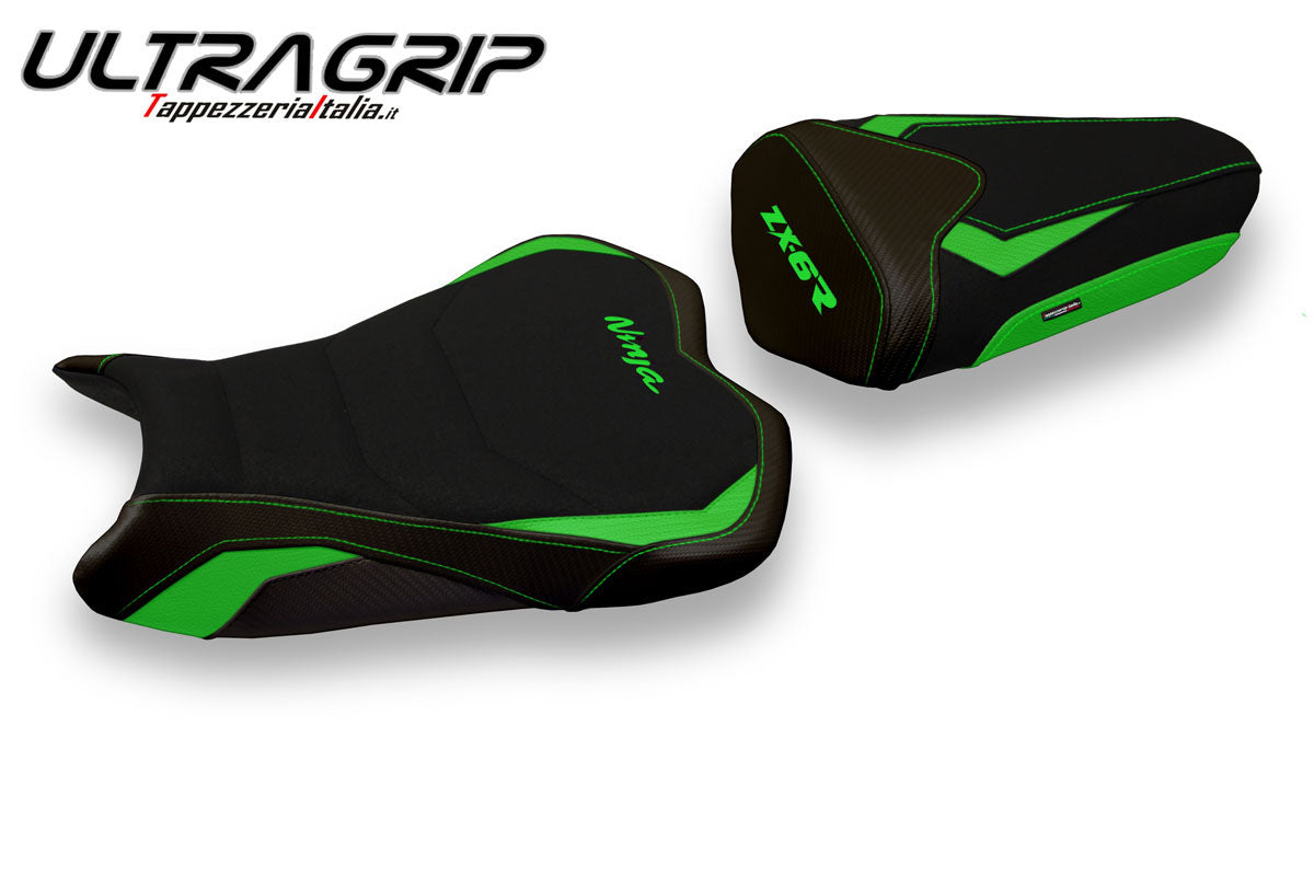Tappezzeria Italia Kawasaki Ninja ZX6R 2013-2018 Seat Cover Ultragrip in Green