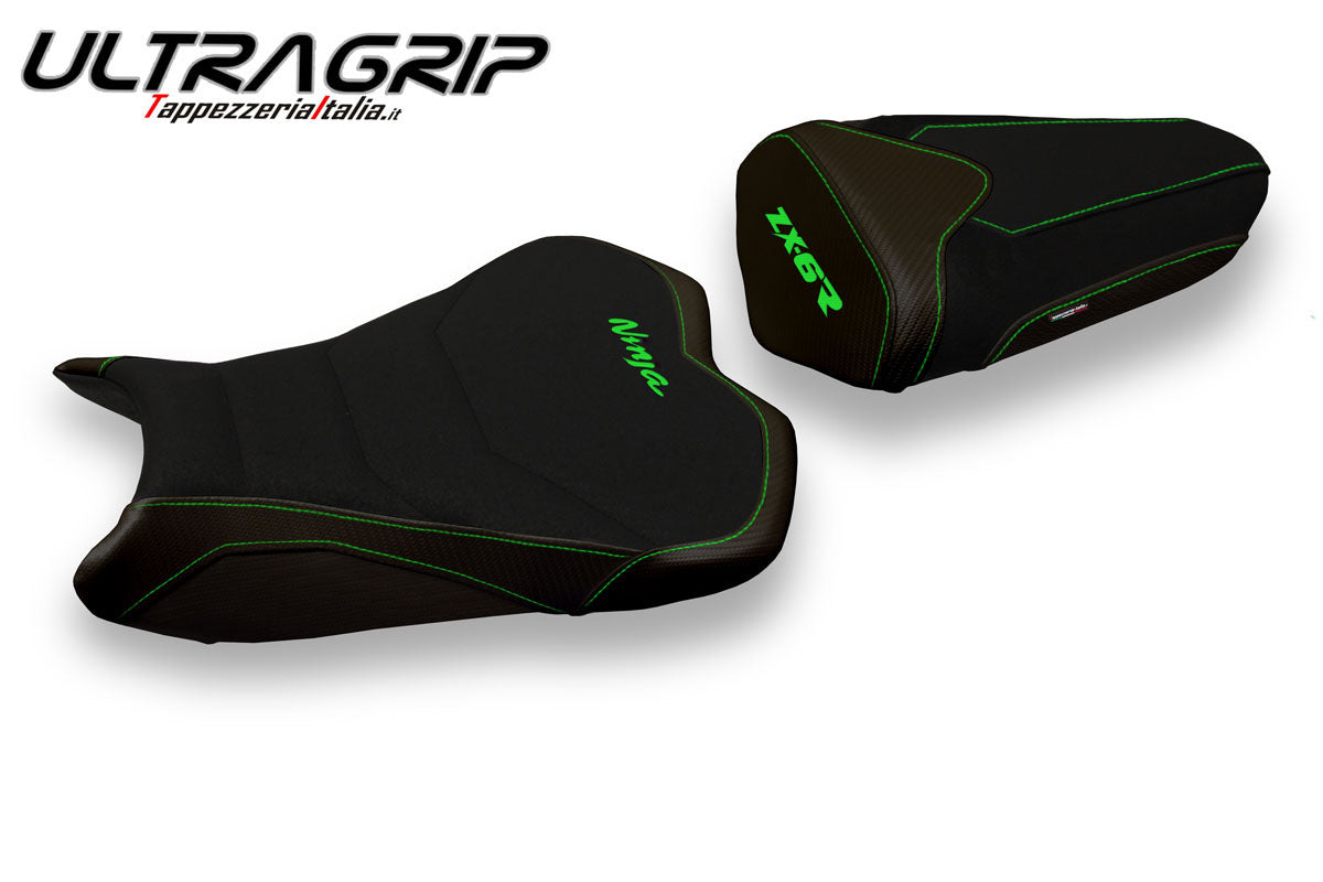 Tappezzeria Italia Kawasaki Ninja ZX6R 2013-2018 Seat Cover Ultragrip in Black