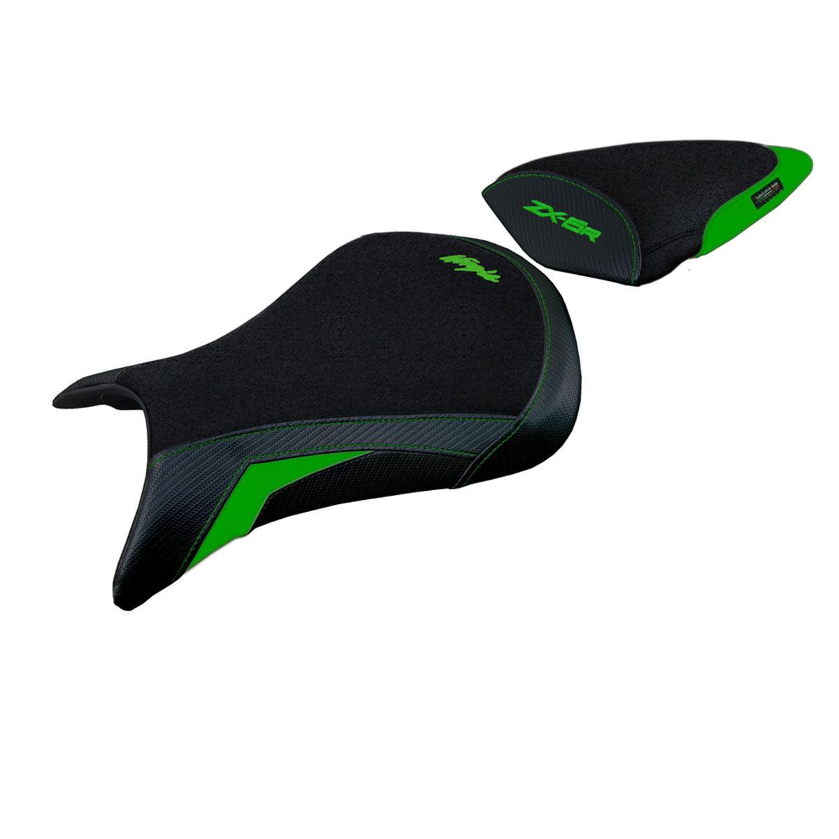 Tappezzeria Italia Kawasaki Ninja ZX6R 2007 2008 Seat Cover Ultragrip in Gray and Black