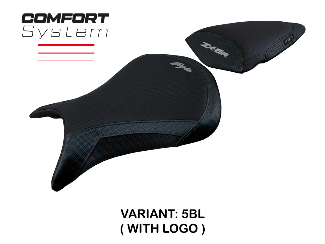 Tappezzeria Italia Kawasaki Ninja ZX6R 2005 2006 Seat Cover Comfort in Black
