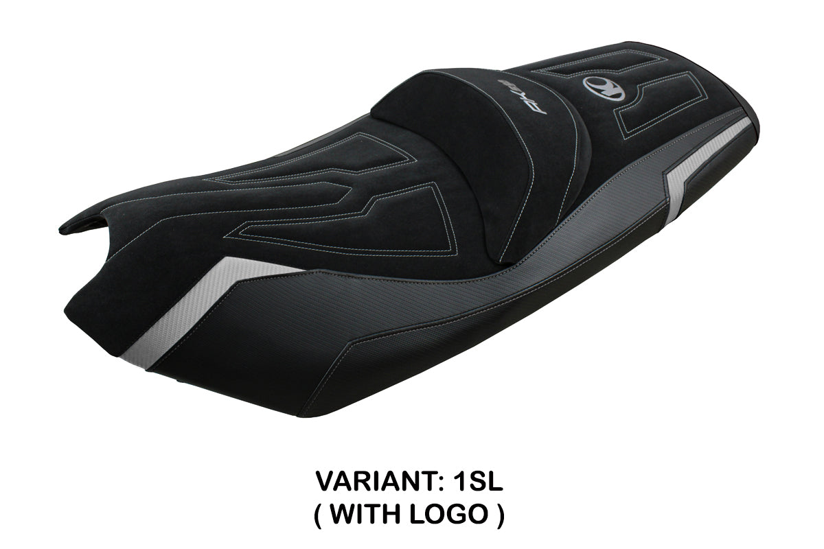 Tappezzeria Italia Kymco AK 550 2017-2024 Seat Cover in Silver and Black