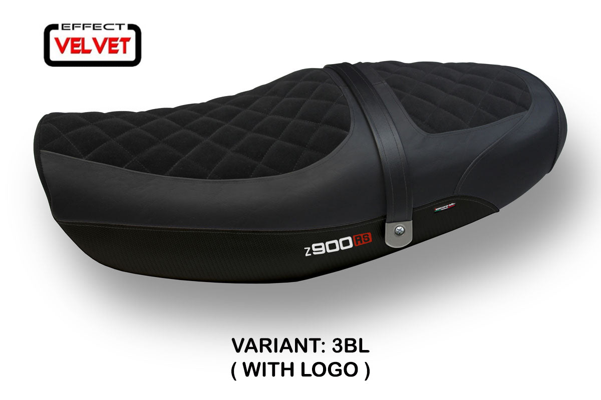 Tappezzeria Italia Kawasaki Z900RS 2018-2025 Seat Cover Velvet Black