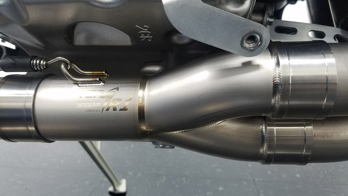 Graves Exhaust Full Titanium Exhaust System With Carbon 265mm Silencer R1 2015-2024 Exy-17r1-Ftc26