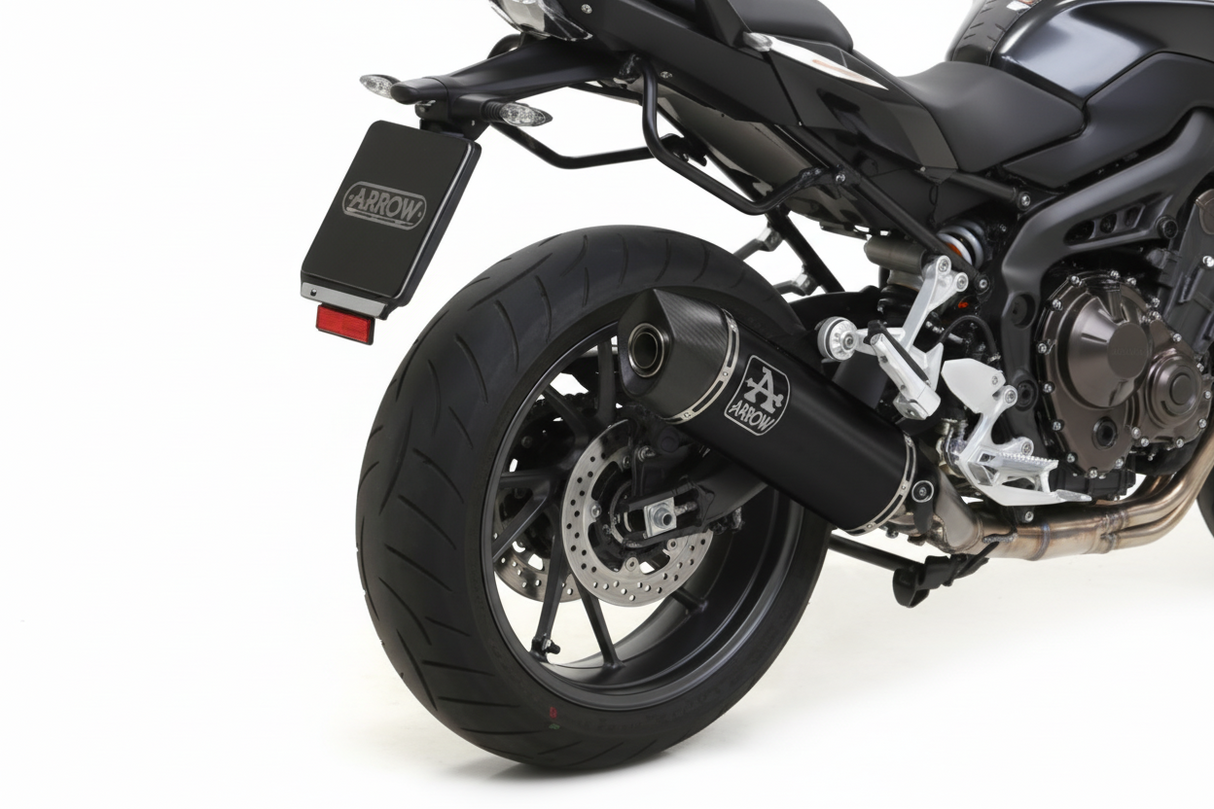 71925AKN Arrow Maxi Race-Tech Slip-on Exhaust, Aluminum Dark for BMW R1250R/RS 19-20