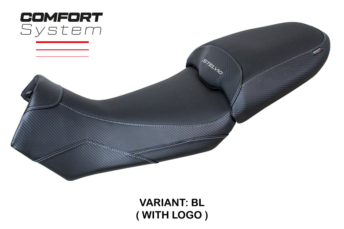 Tappezzeria Italia Moto Guzzi Stelvio 1000 2024-2025 Seat Cover Comfort in Black