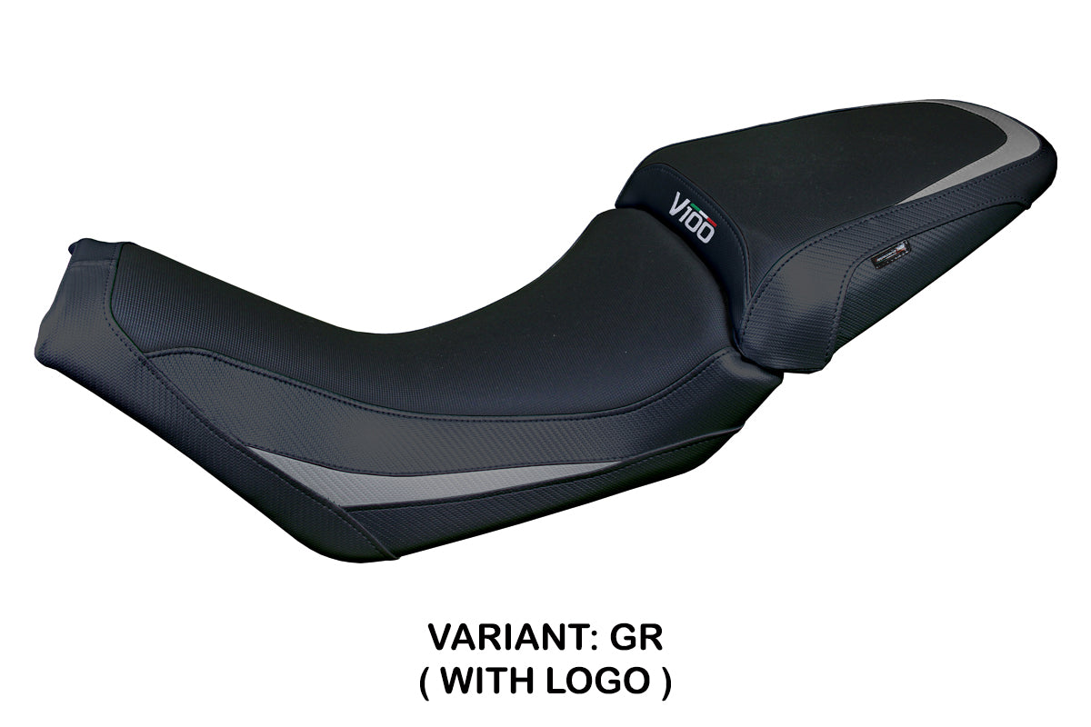 Tappezzeria Italia Moto Guzzi V100 Mandello 2022-2025 Seat Cover Grey Black