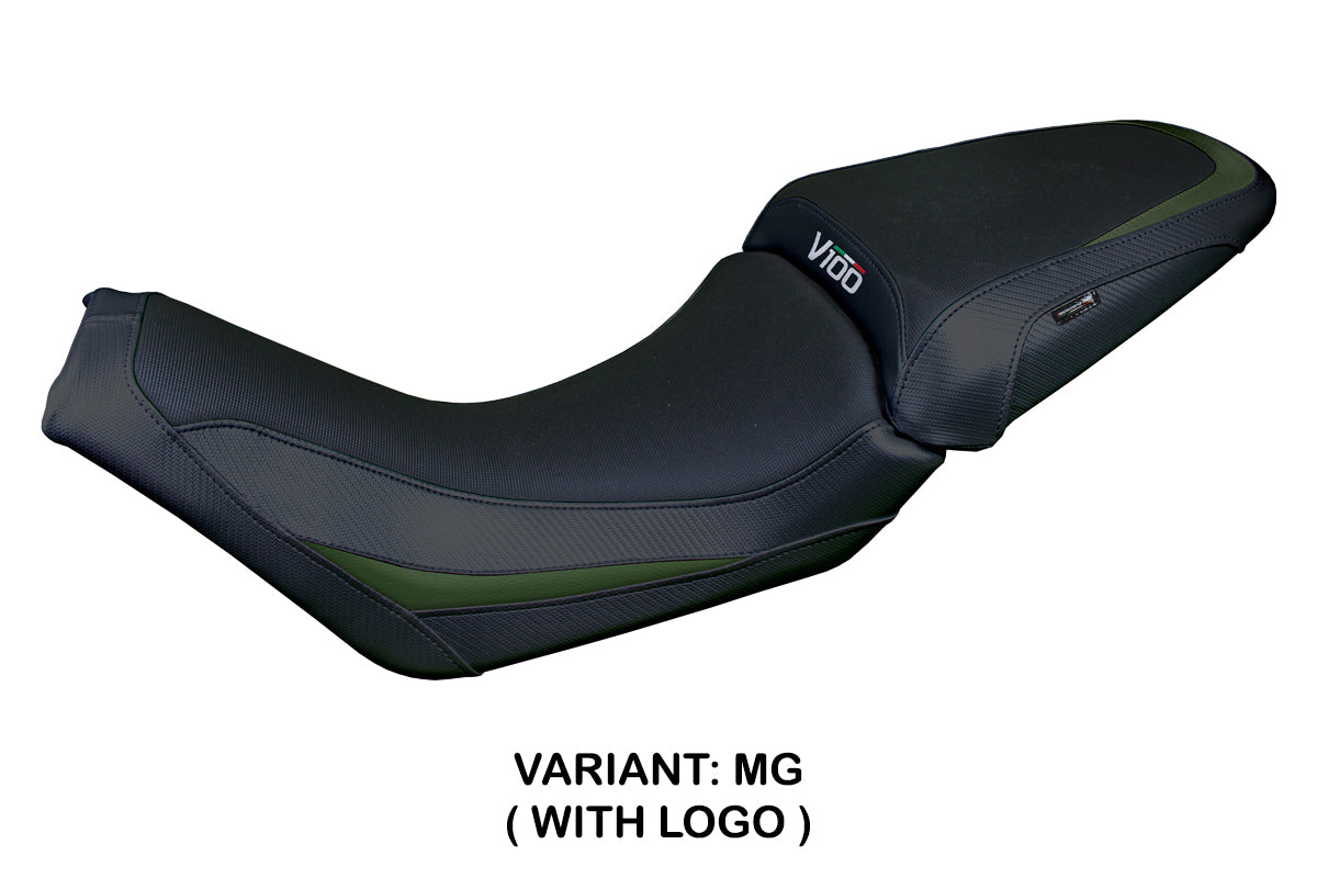 Tappezzeria Italia Moto Guzzi V100 Mandello 2022-2025 Seat Cover Green Black