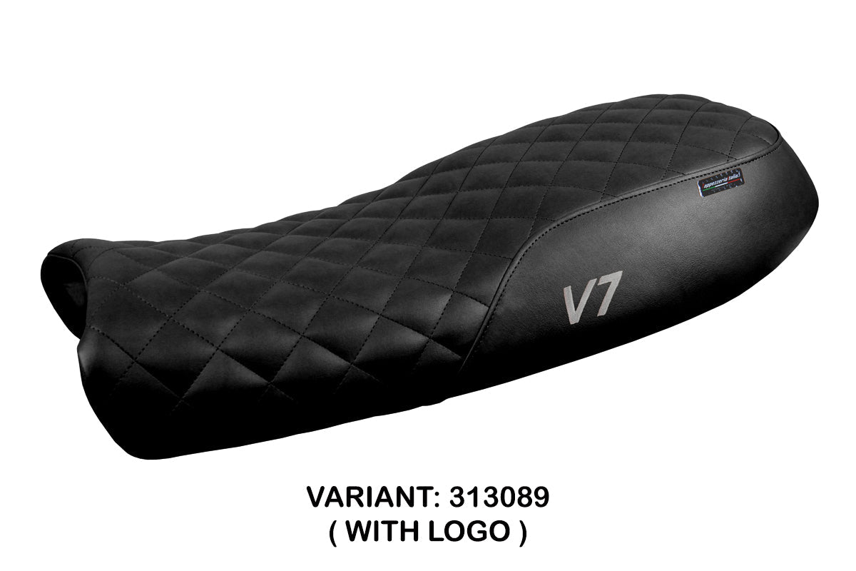 Tappezzeria Italia Moto Guzzi V7 2011-2020 Seat Cover in Black Vintage