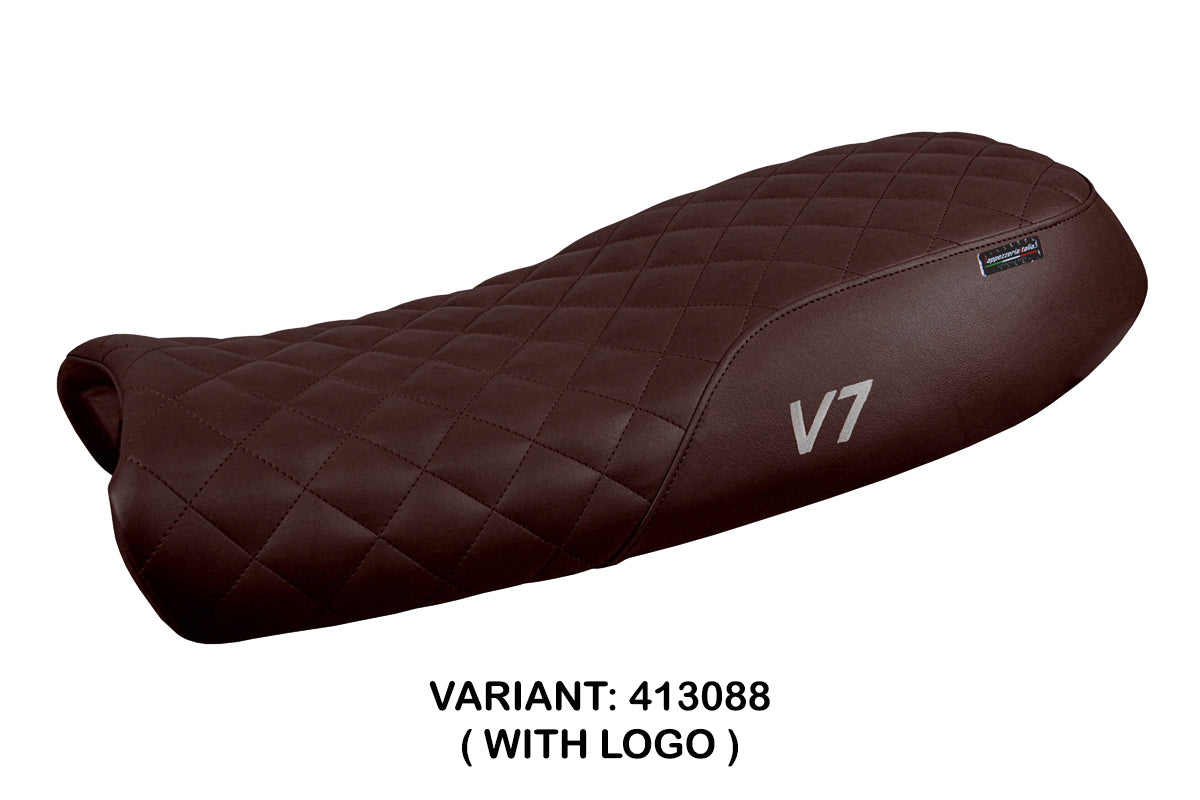 Tappezzeria Italia Moto Guzzi V7 2011-2020 Seat Cover in Dark Brown