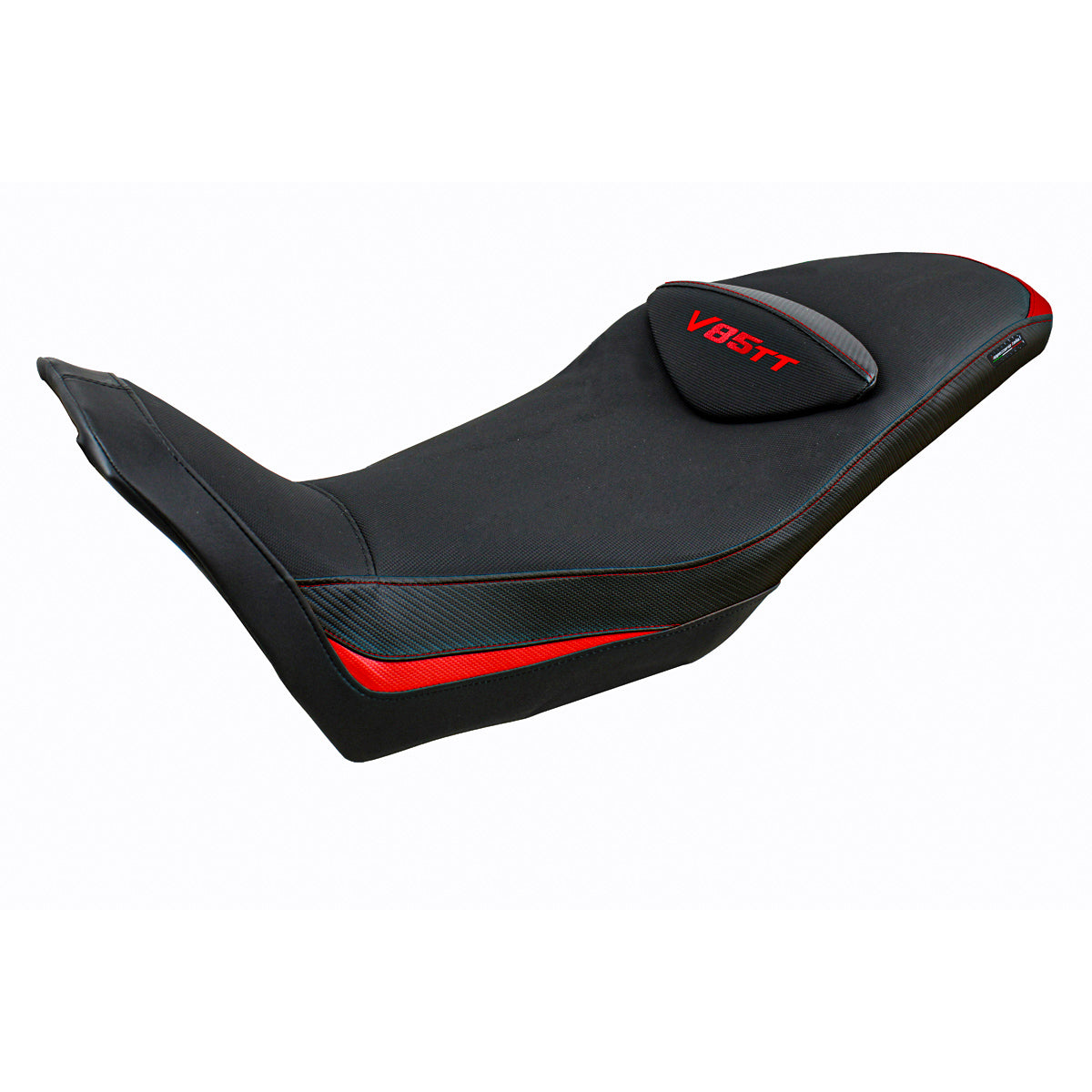 Tappezzeria Italia Moto Guzzi V85TT 2019-2025 Seat Cover in Red and Black