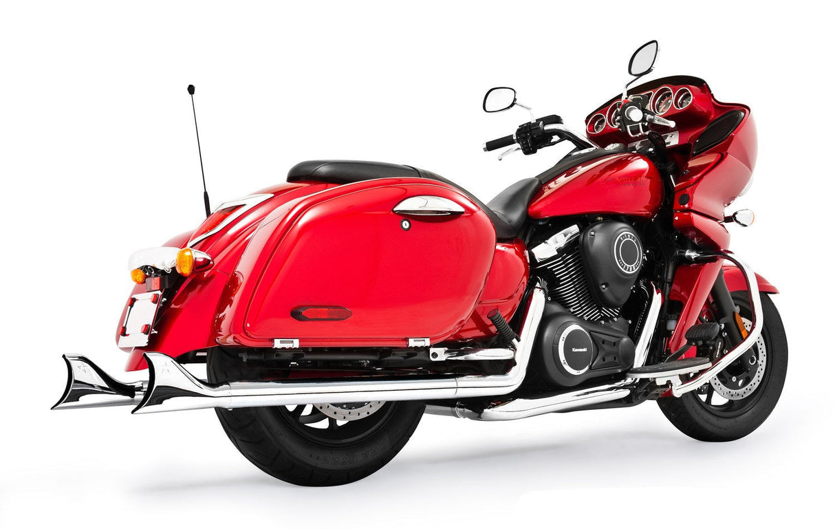 KAWASAKI VAQUERO SHARKTAILS COMPLETE TRUE-DUAL FULL SYSTEM 1999-2014