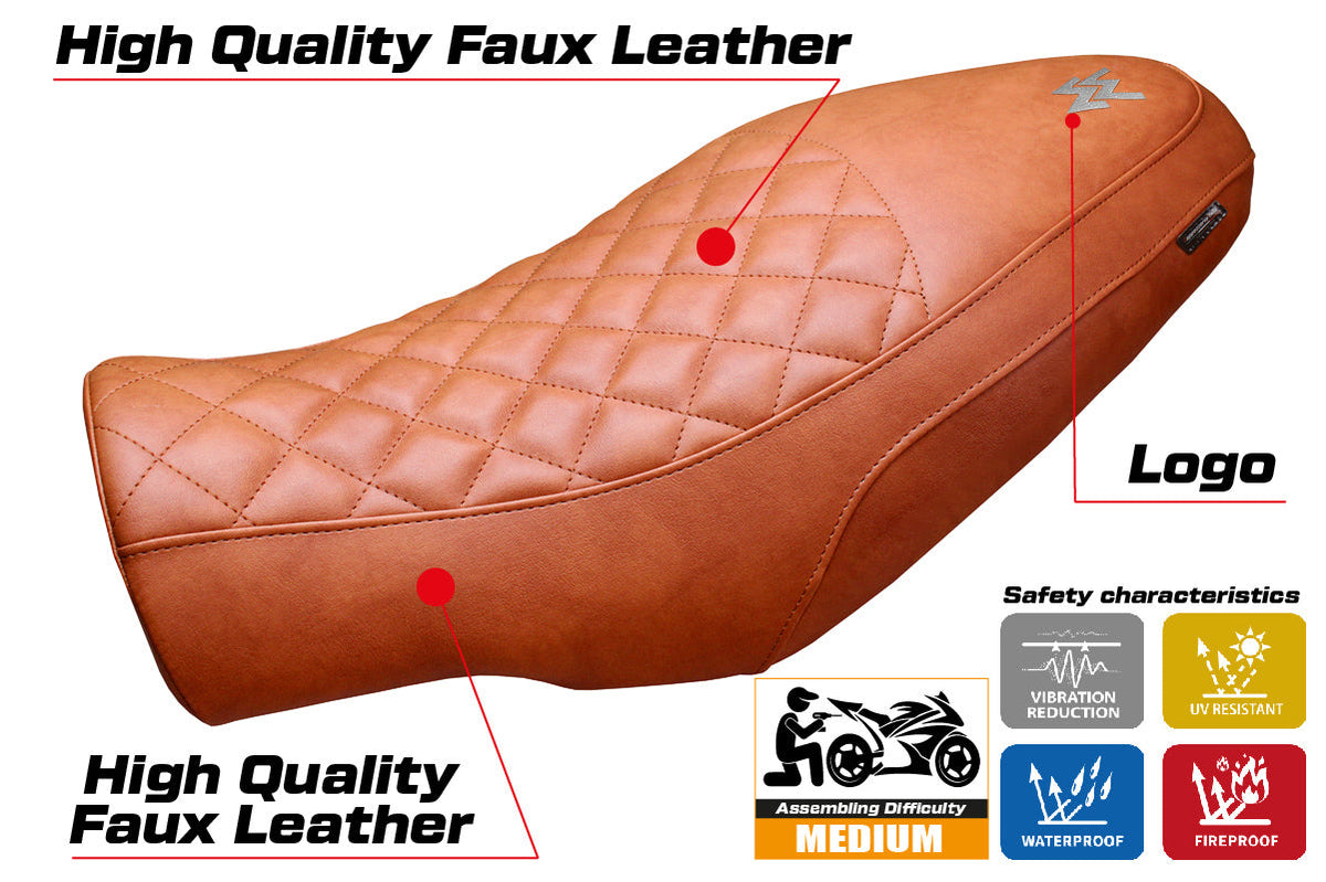Tappezzeria Italia Moto Morini Seiemmezzo 2022-2025 Seat Cover in Vintage Brick