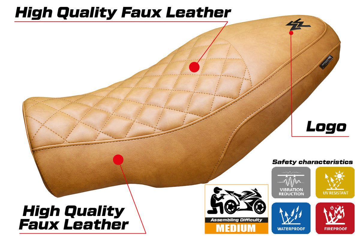 Tappezzeria Italia Moto Morini Seiemmezzo 2022-2025 Seat Cover in Vintage Camel