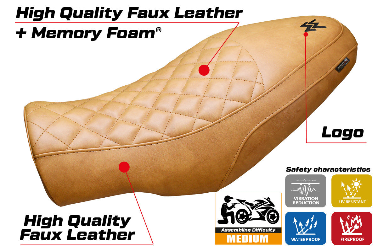 Tappezzeria Italia Moto Morini Seiemmezzo 2022-2025 Seat Cover Comfort in Vintage Camel