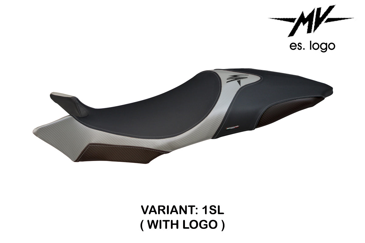 Tappezzeria Italia MV Agusta Brutale 920 1090 1090R 2009-2015 Seat Cover in Silver and Black