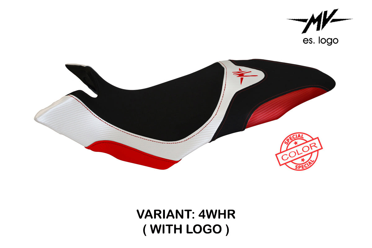 Tappezzeria Italia MV Agusta Dragster 800 2014-2018 Seat Cover in White and Red