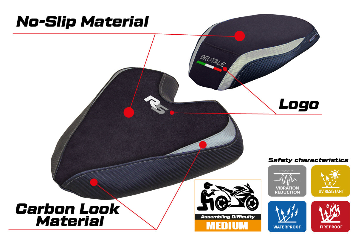 Tappezzeria Italia MV Agusta Brutale 1000RS 2021-2025 Seat Cover in Silver