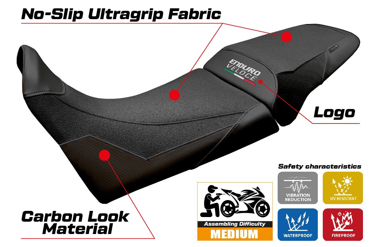 Tappezzeria Italia MV Agusta Enduro Veloce 2024-2025 Seat Cover Ultragrip Black