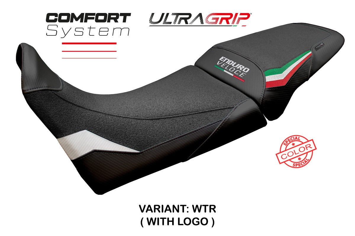 Tappezzeria Italia MV Agusta Enduro Veloce 2024-2025 Seat Cover Comfort Grip White Ita