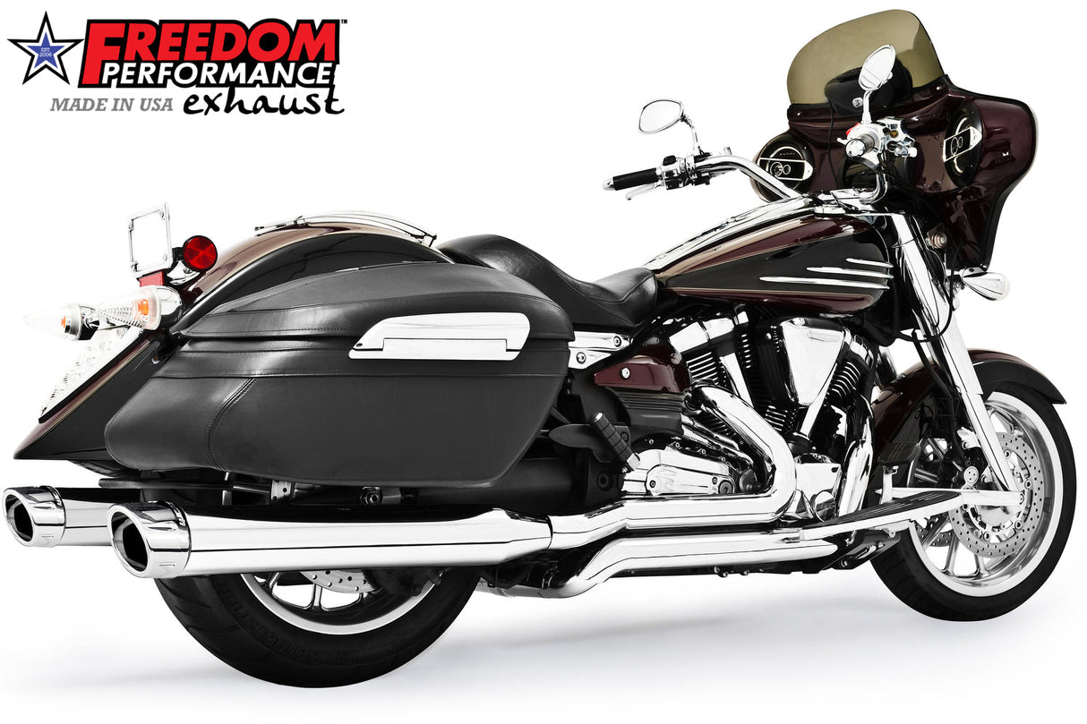 YAMAHA ROADLINER/STRATOLINER 5 STEPPED COMPLETE 4" TRUE-DUAL SYSTEM 2006-2014