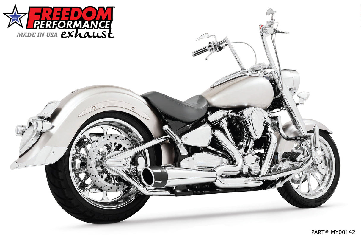 YAMAHA ROADSTAR 1999-2015 COMBAT FLUTED 2-INTO-1