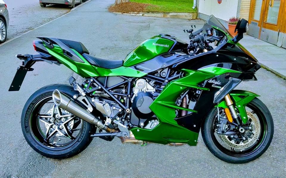 Vandemon Kawasaki H2 SE SX All Titanium H2R Slip-On 2018-24 KAWAH2SESXH2RTIMUFE VA-132