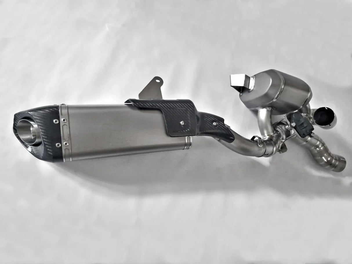 Vandemon Ducati Multistrada V4 Bimodal Stealth Titanium Slip-On Exhaust DUCV4MTSTIMUFWVA VA-117