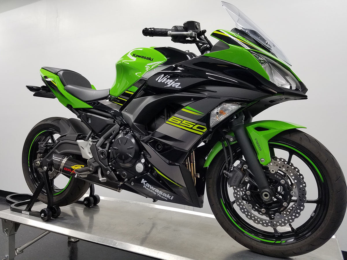 Graves Motorsports Full Exhaust System for Ninja 650/ Z650 2017 - 2024 Exk-18z650-Fsc