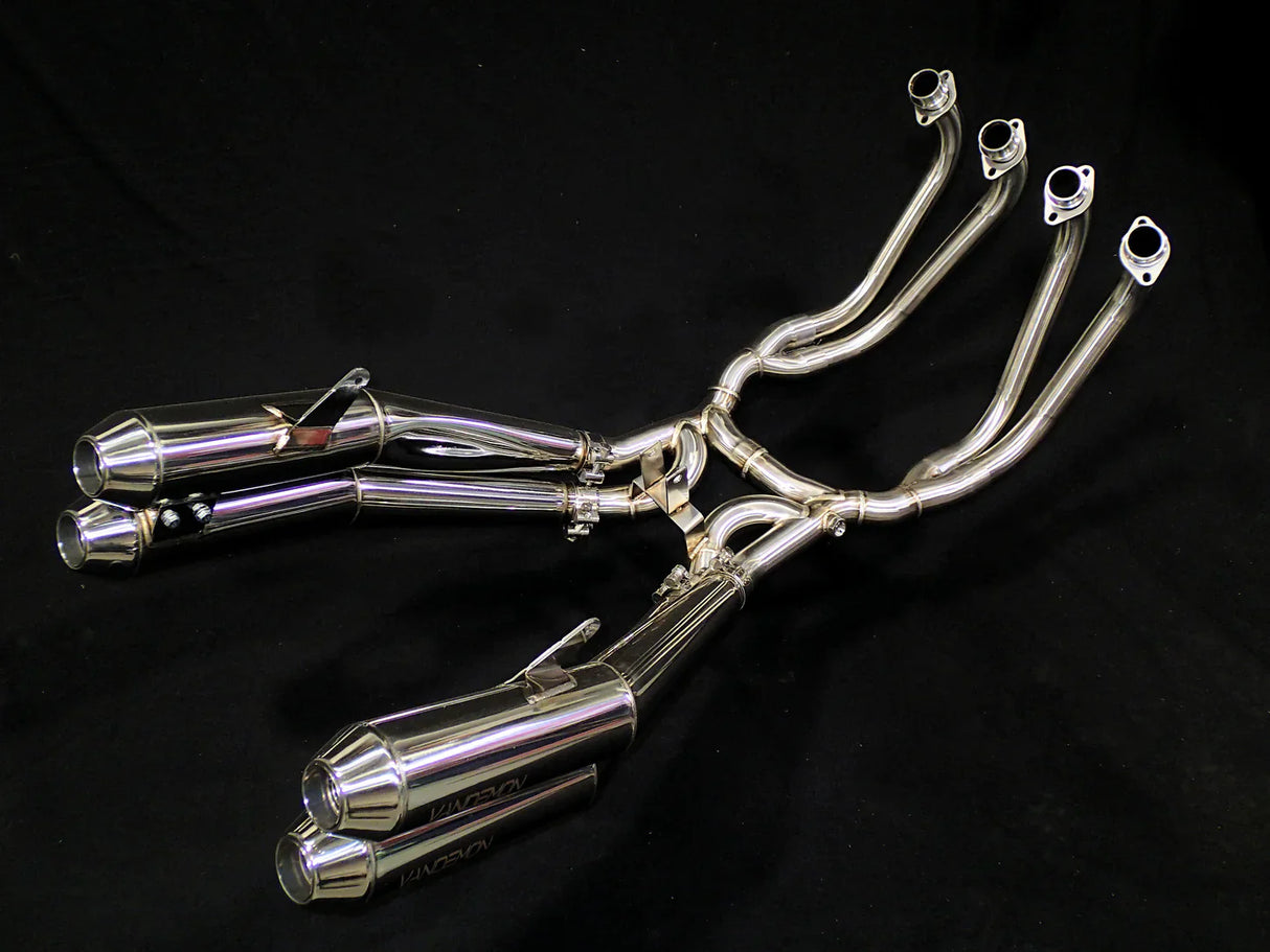 Vandemon Retro Stainless Steel Exhaust System Z900RS Cafe Racer 2018-24 KAWAZ900RS424SSEXHA VA-66