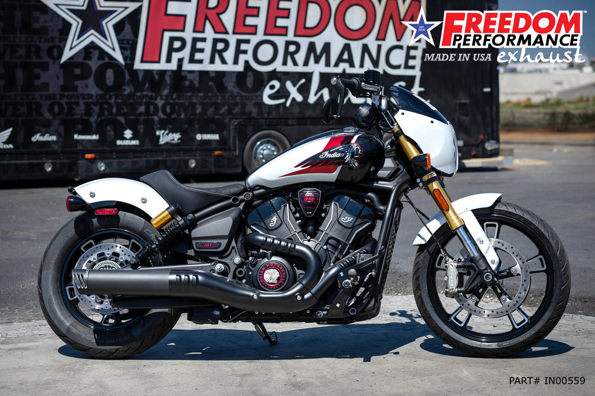 INDIAN 2025 SCOUT 101-CLASSIC-SUPER-SPORT-BOBBER 4" SLIP-ON BUNDLE (2025 SCOUTS ONLY)