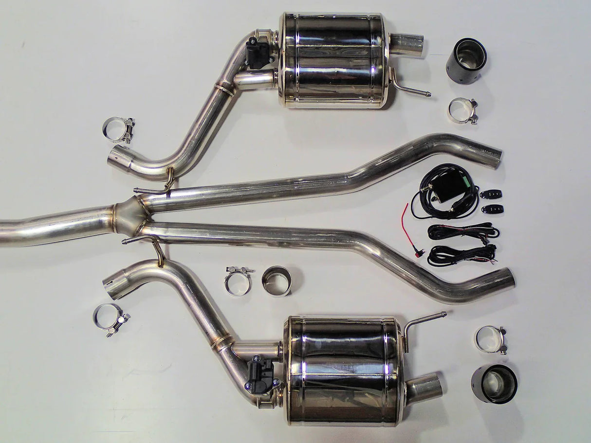 Vandemon Ford Mustang 2.3 ECO Boost Bimodal Stealth Cat back Exhaust System 2015+ MS23FRDEXHSSVLB VA-130