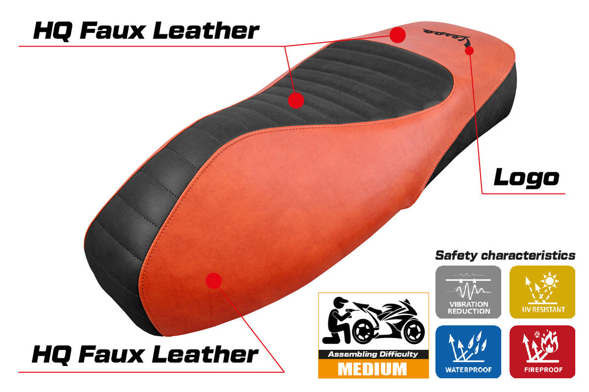 Tappezzeria Italia Vespa GTS 125 150 300 2009-2024 Seat Cover in Brick SE