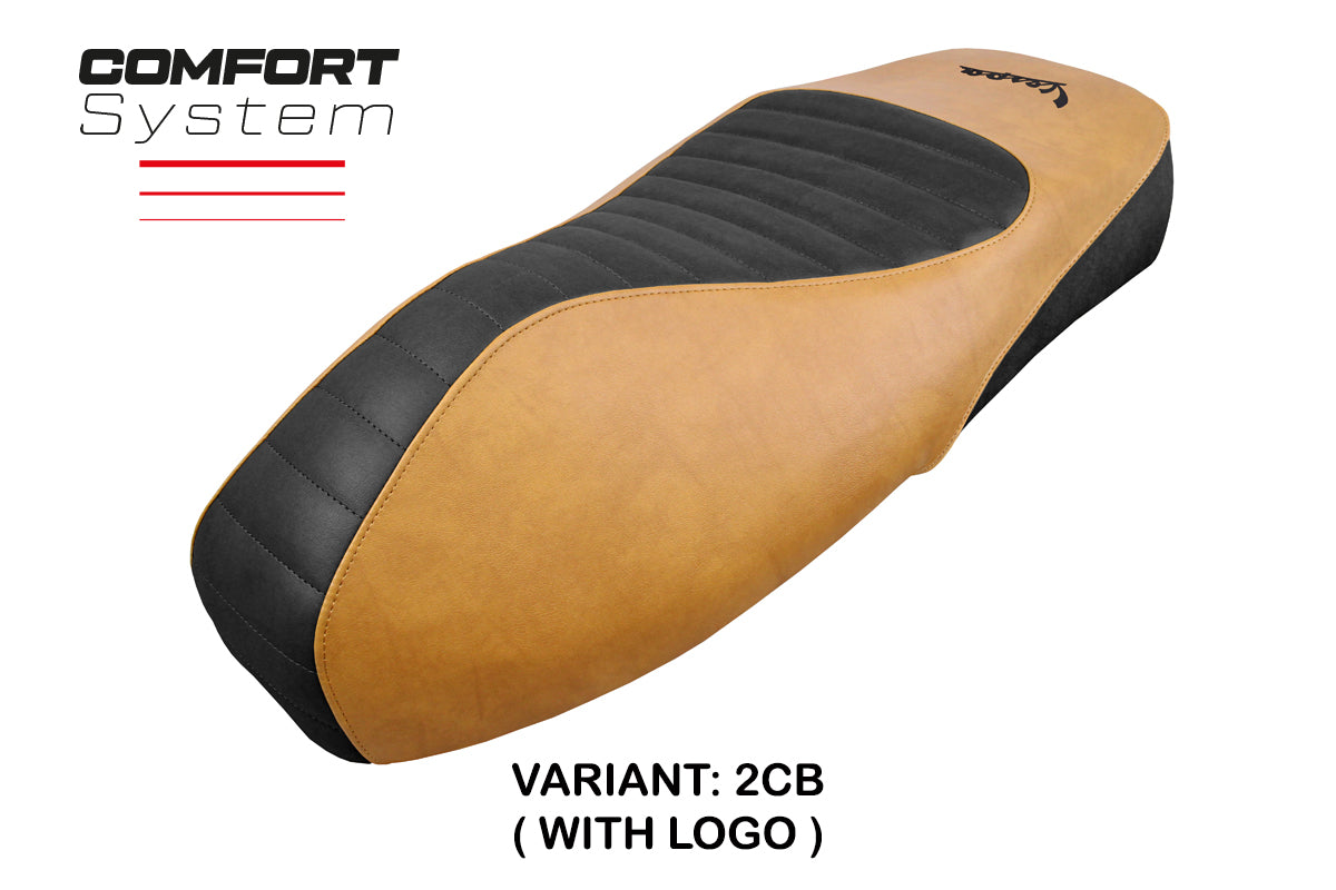 Tappezzeria Italia Vespa GTS 125 150 300 2009-2024 Seat Cover Comfort in Camel SE
