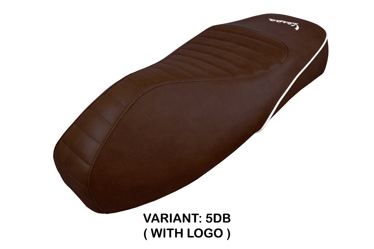 Tappezzeria Italia Vespa GTS 125 150 300 2009-2024 Seat Cover in Dark Brown